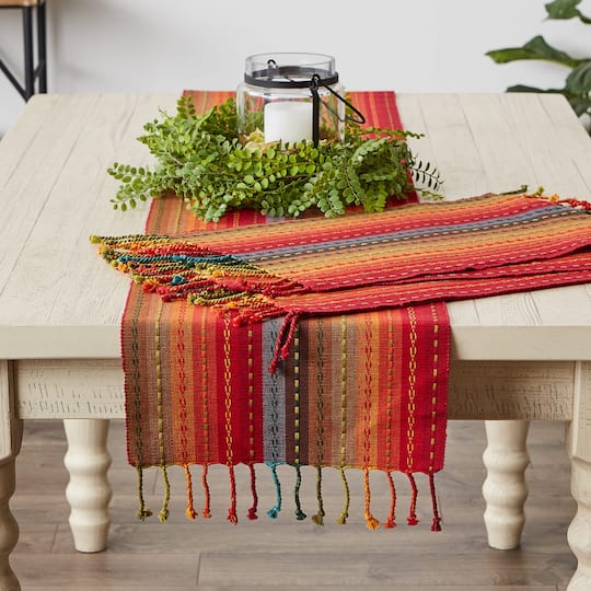DII® Spice Tonal Stripe With Fringe Placemats, 6ct.